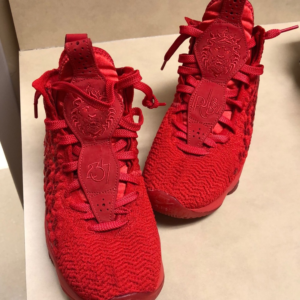 Nike LeBrons LJ-17. All red